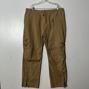Union Army Utility Straight Fit Khaki Pants With Multiple Pockets Mens 38